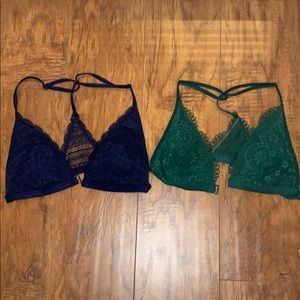 Victoria’s Secret | 2 triangle lace soft cup bras